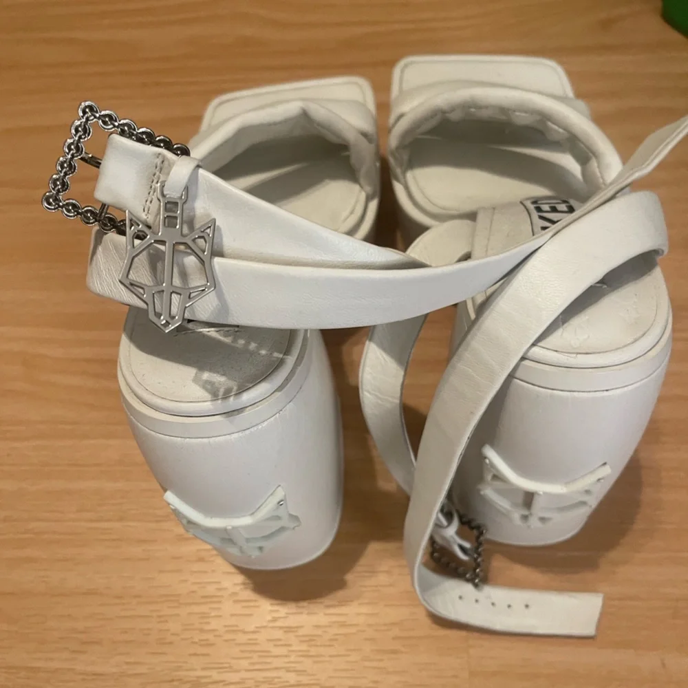 White Naked Wolfe Heels - Picture 1 of 3